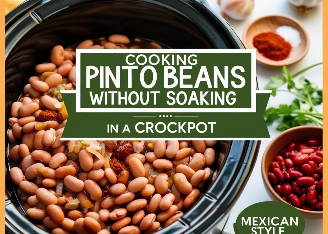 Cooking Pinto Beans |Without Soaking | In Slow Cooker or Crockpot